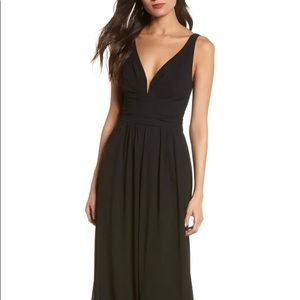 Lulu’s Black Maxi A Line Chiffon Sleeveless Dress